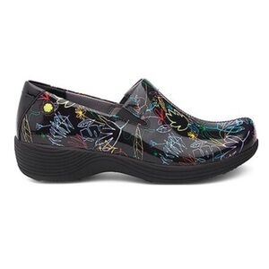 Dansko Work Wonders | Coral Leaf Patent Leather Slip-On Shoes | Size 38